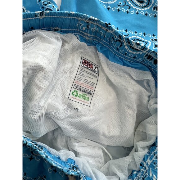 MC2 Saint Barth Swim Shorts in Blue Bandana Print - Picture 3 of 3